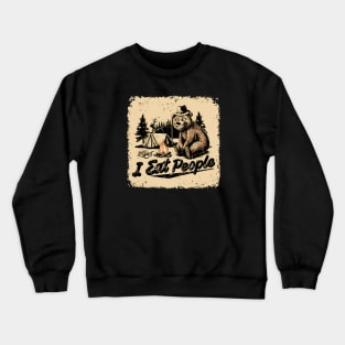 I Eat People - Distressed Crewneck Sweatshirt